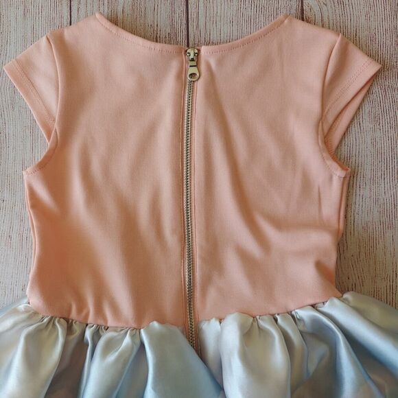 H&M horse floral bow detail flared dress sz 6X/7 - Picture 7 of 12